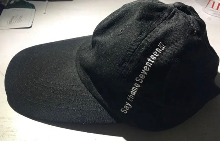 SEVENTEEN HARU BLACK LINE：キャップ