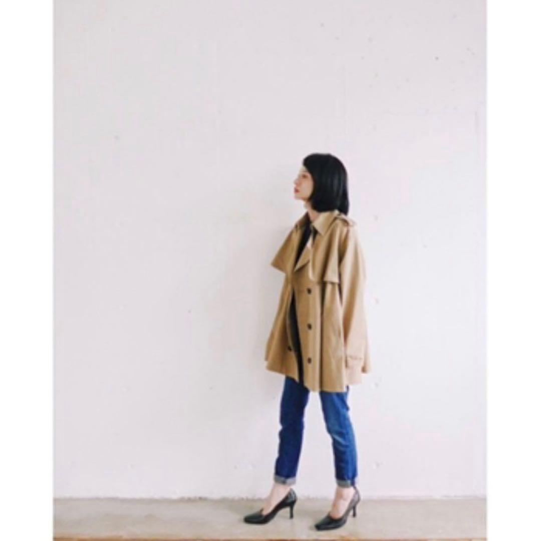 ジャケット・アウター CLANE SHORT FLEARE TRENCH COAT