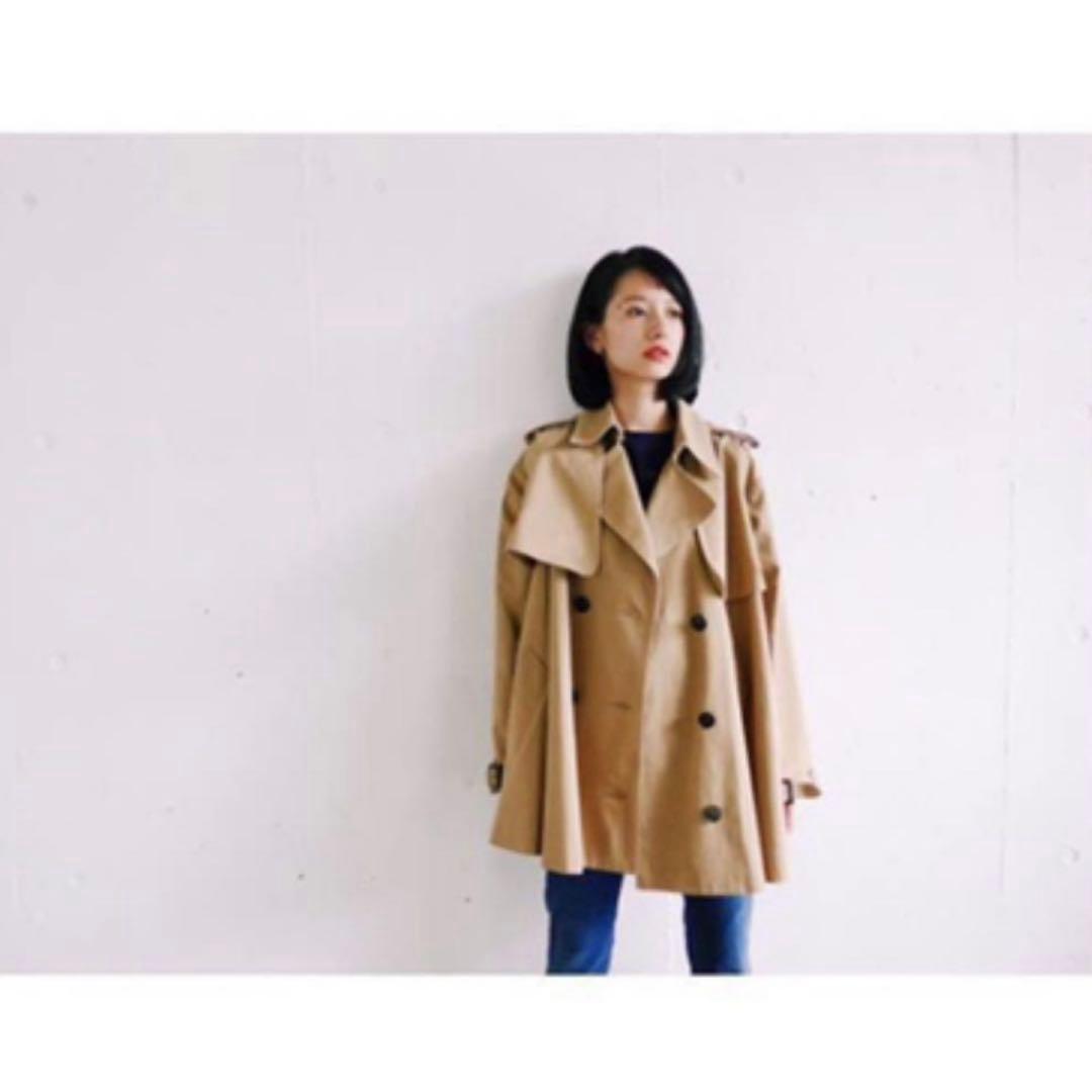 ジャケット・アウター CLANE SHORT FLEARE TRENCH COAT