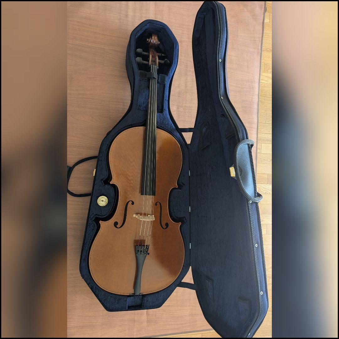 【チェロ】国産 ピグマリウス デリウス 4/4 ＋ハードケース＋弓