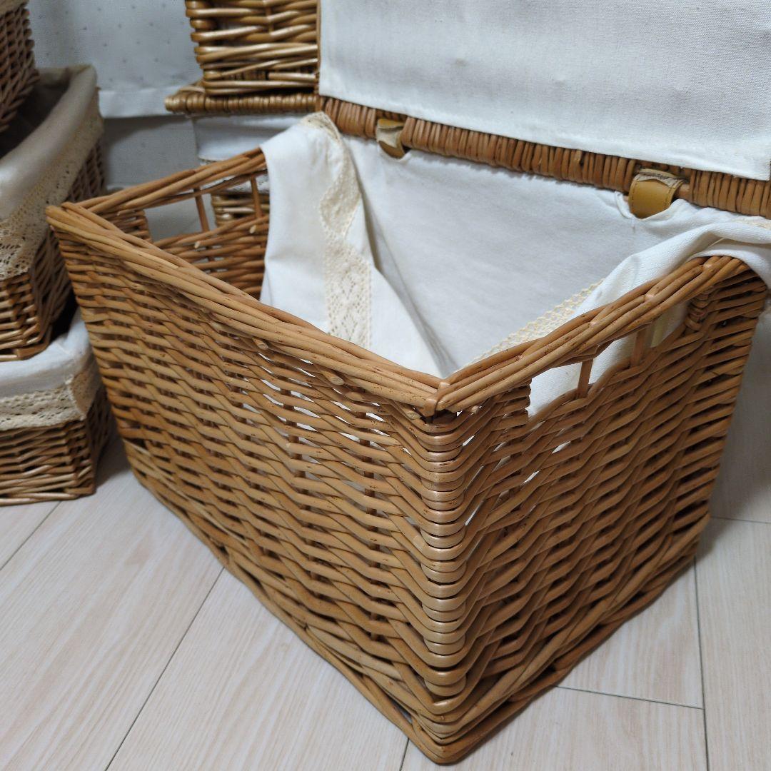 最終価格！　メルカド　バスケット　カゴ　かご　8個セット　籐籠