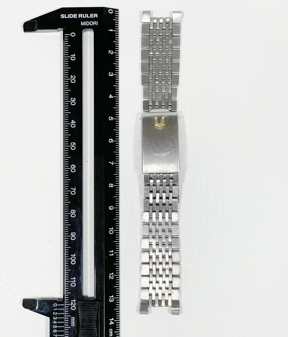 ゲイフレアー 71年製 UG ユニバーサルジュネーブ 純正 SSブレス 18mm