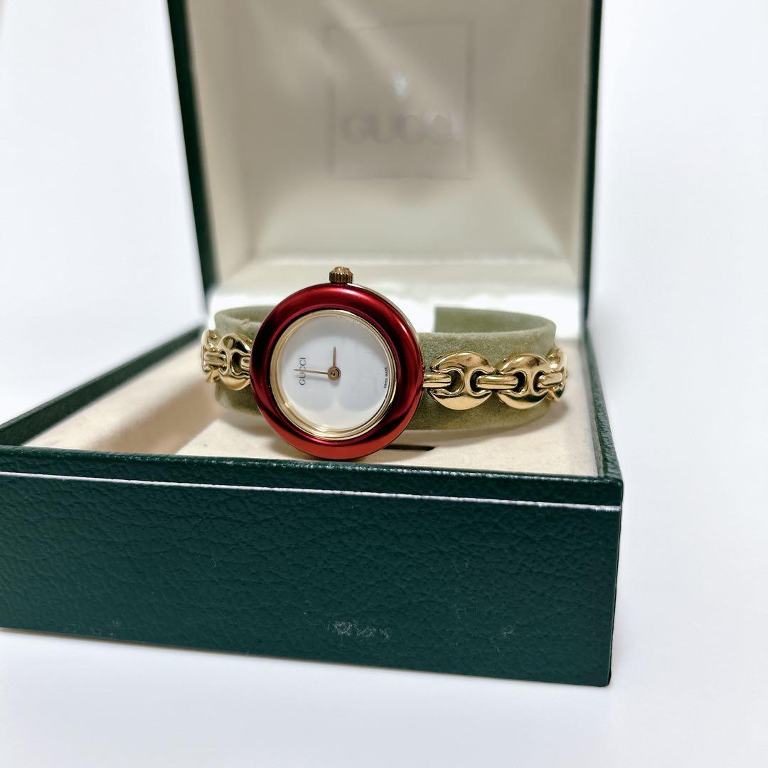 ✨良品✨GUCCI チェンジベゼル ゴールド 11/12.2 腕時計 訳あり