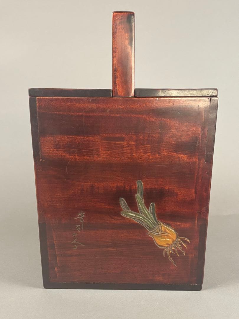 茶道具　讃岐　椿水仙圖　炭斗　在名