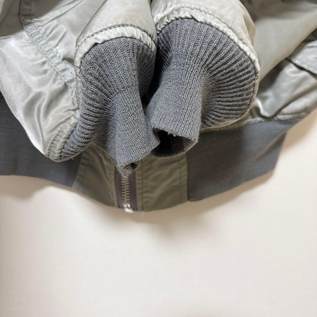 80sUSA製ALPHAアルファMA-1 フライトジャケット Mシルバー状態良好