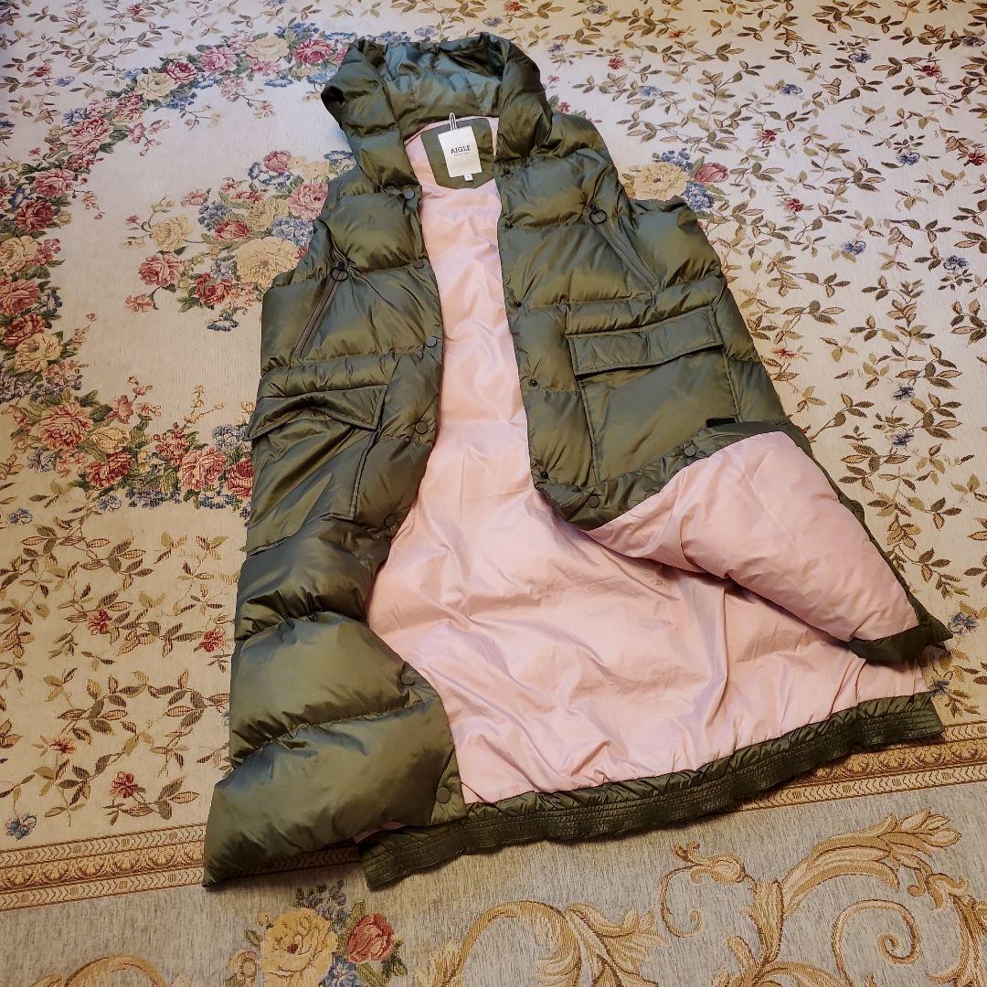 撥水 バラモ ジャケット 中綿ロングベスト キルティング