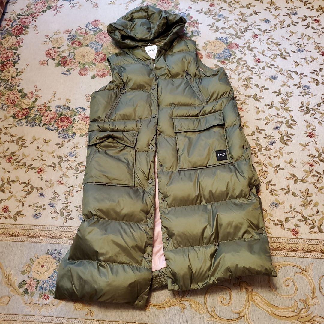 撥水 バラモ ジャケット 中綿ロングベスト キルティング