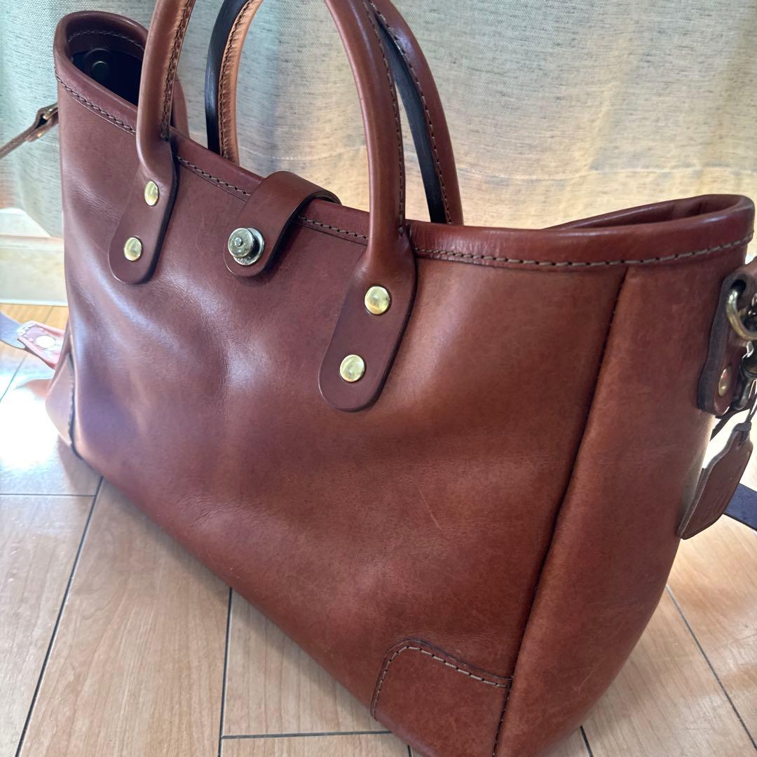 HERZ 横型2wayトートバッグ T-146 チョコ セミオーダー品