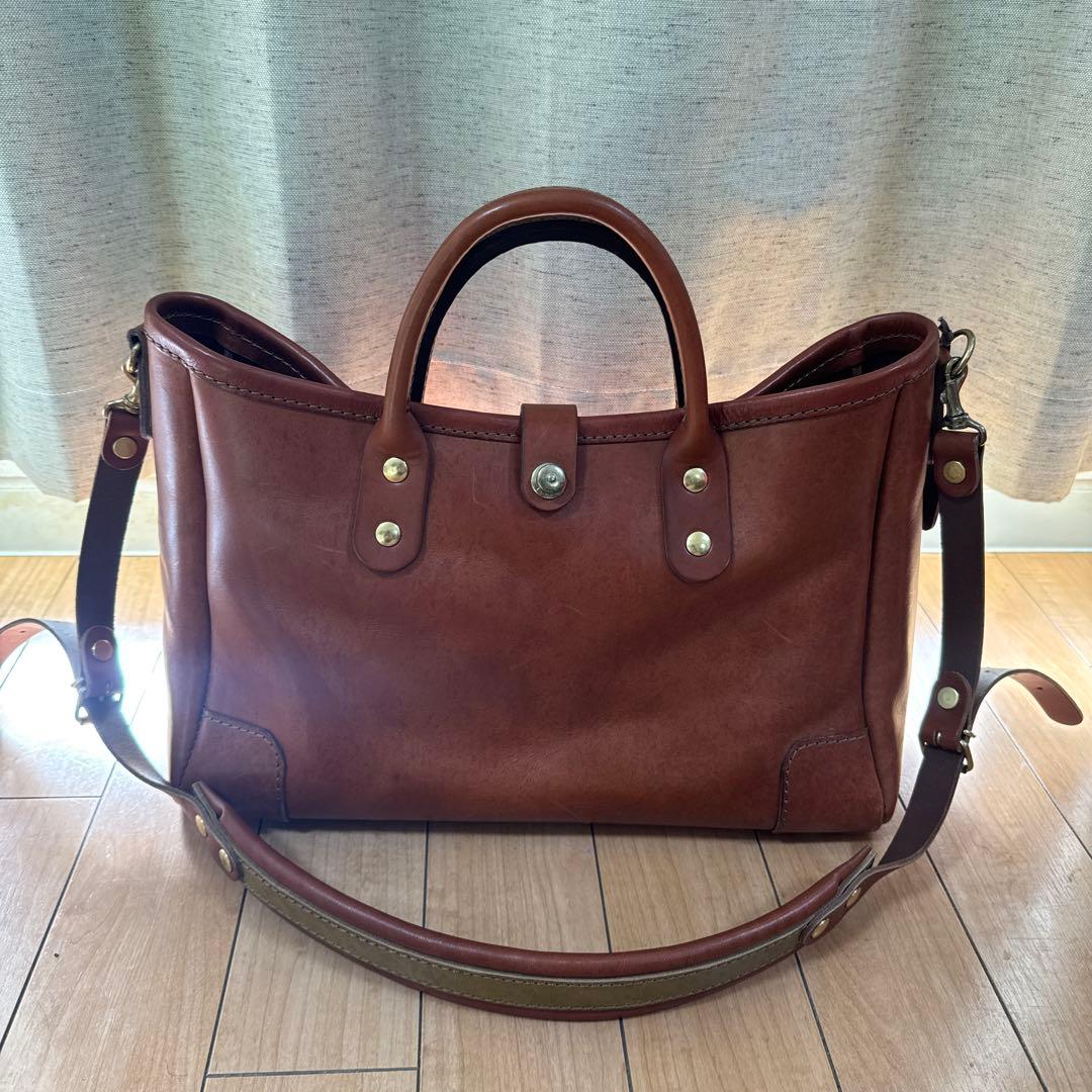 HERZ 横型2wayトートバッグ T-146 チョコ セミオーダー品