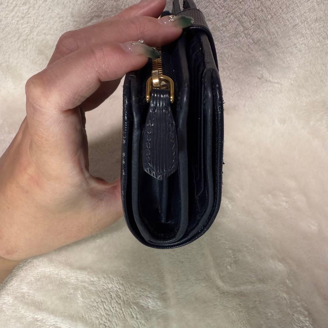 RUI様用 PRADA プラダ ネイビー 二つ折り財布
