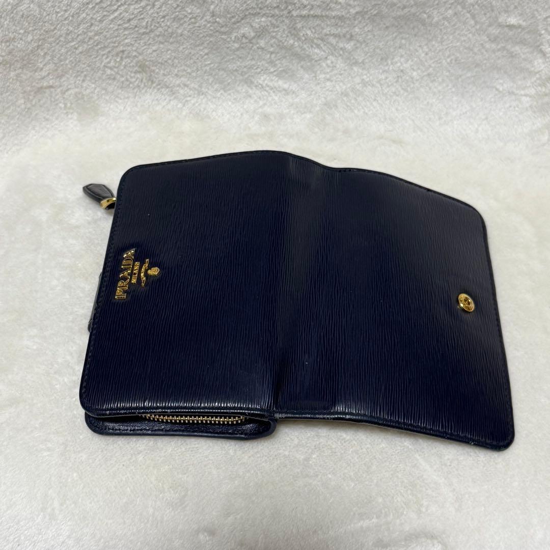 RUI様用 PRADA プラダ ネイビー 二つ折り財布