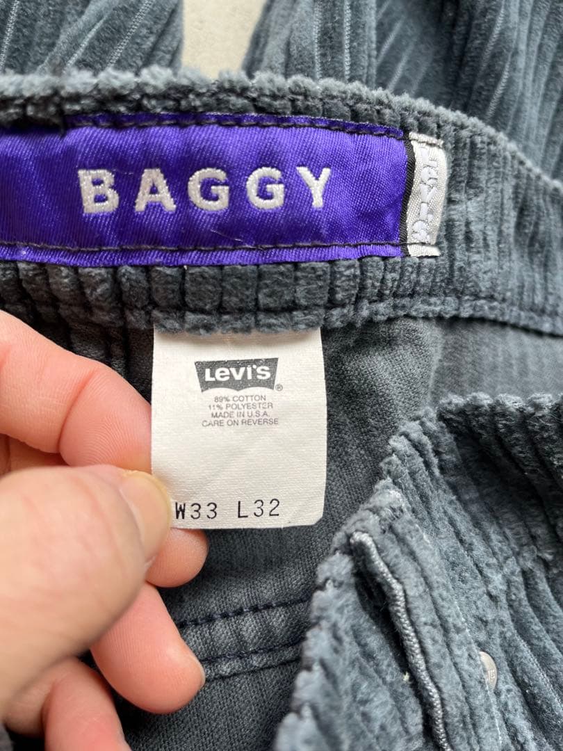 【USA製】シルバータブ　コーデュロイ　バギー