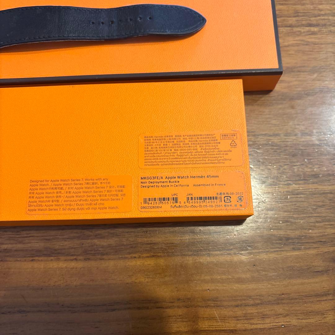 Apple Watch専用 エルメス Dバックル ブラックレザー