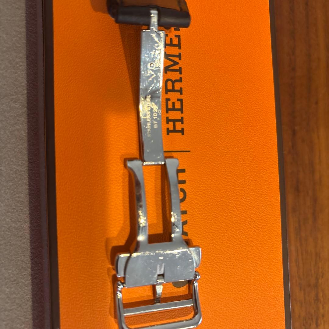 Apple Watch専用 エルメス Dバックル ブラックレザー