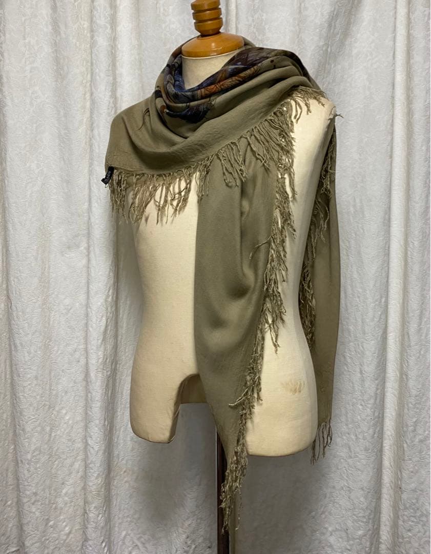 BALMAIN HOMME バルマン ウルフプリント ストール