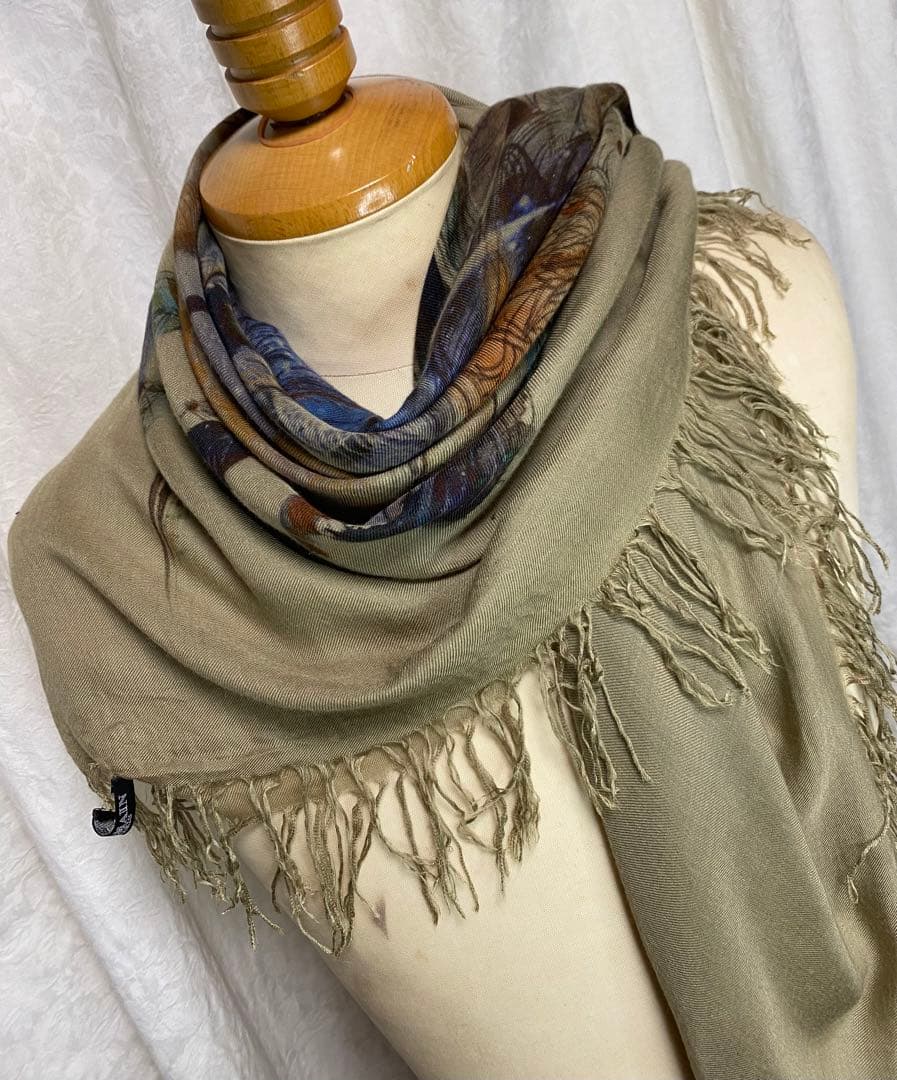 BALMAIN HOMME バルマン ウルフプリント ストール