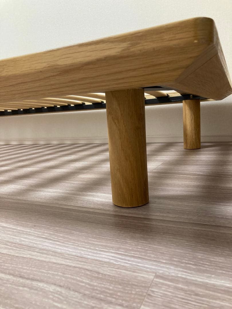 無印良品　MUJI 木製シングルベッドフレーム　オーク材　※収納も別掲載してます