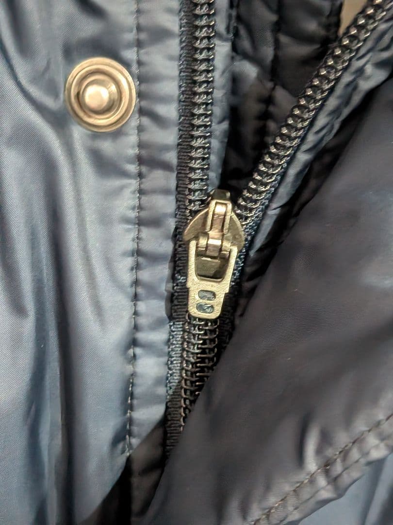 NIKE ナイキ ダウン ロング ベンチコート XL ネイビー ウォーマー