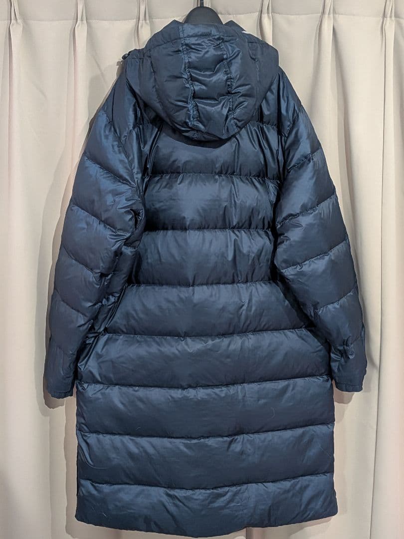 NIKE ナイキ ダウン ロング ベンチコート XL ネイビー ウォーマー