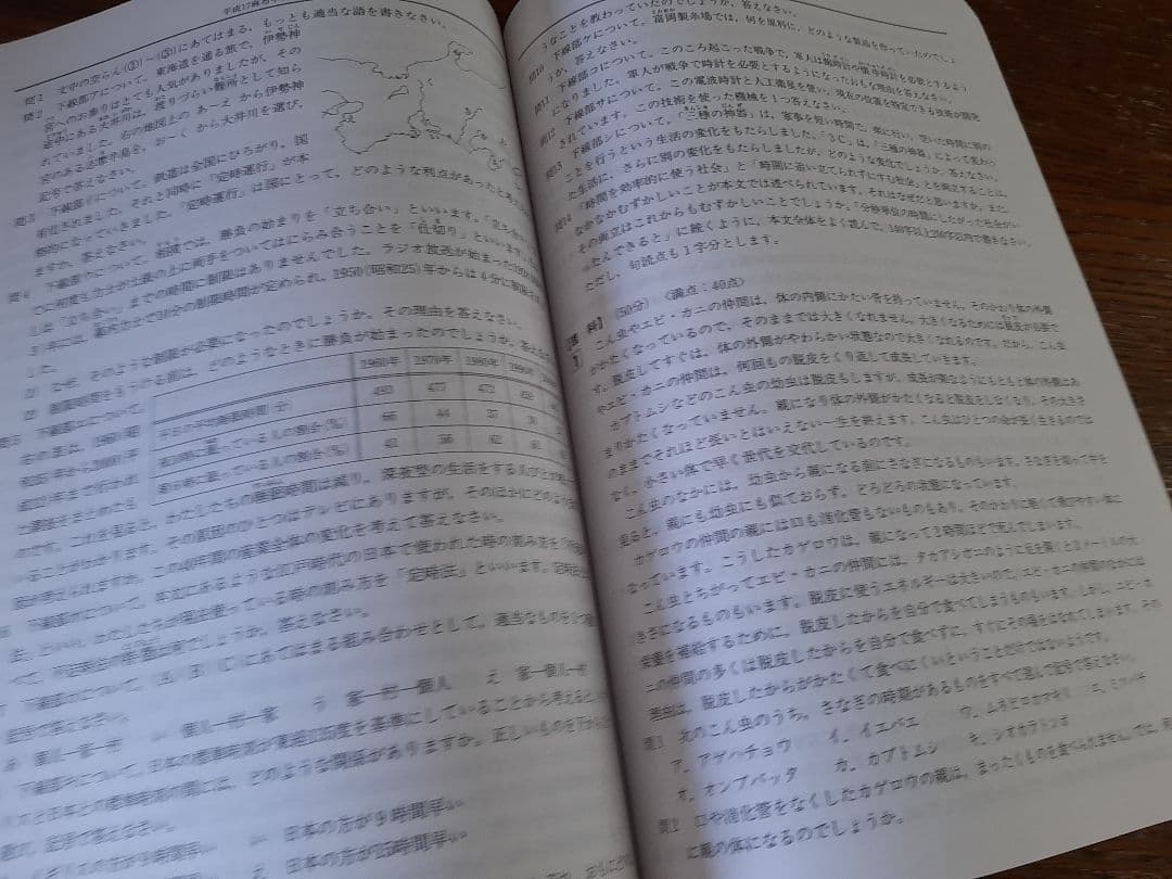声の教育社の麻布中学の平成23年度用の過去問集