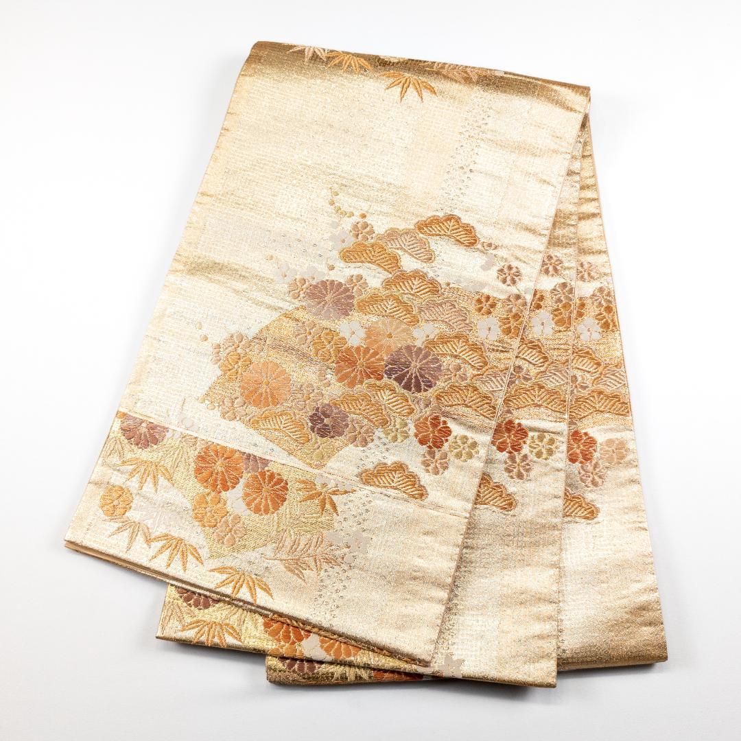 ルーピー R7SK1311 振袖+帯 2点セット 豪華な花々 六通柄