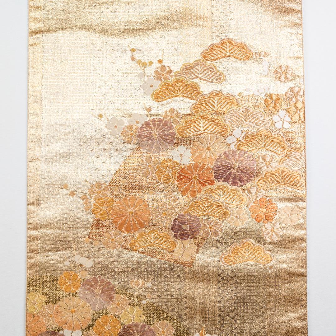 ルーピー R7SK1311 振袖+帯 2点セット 豪華な花々 六通柄