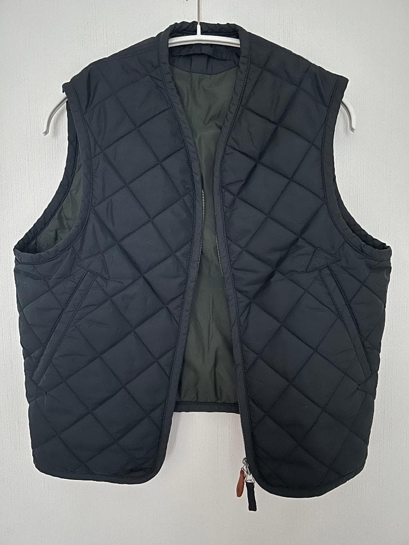 45R・45rpm ナイロンキルトベスト ネイビィ★2サイズ★極美品