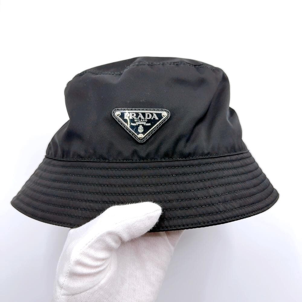◇プラダ◇2HC137/Re Nylon/リ ナイロン/L/ハット/帽子