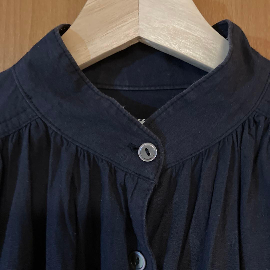 TEN × RON HERMAN カフタンドレス　ブラック　長袖ワンピース