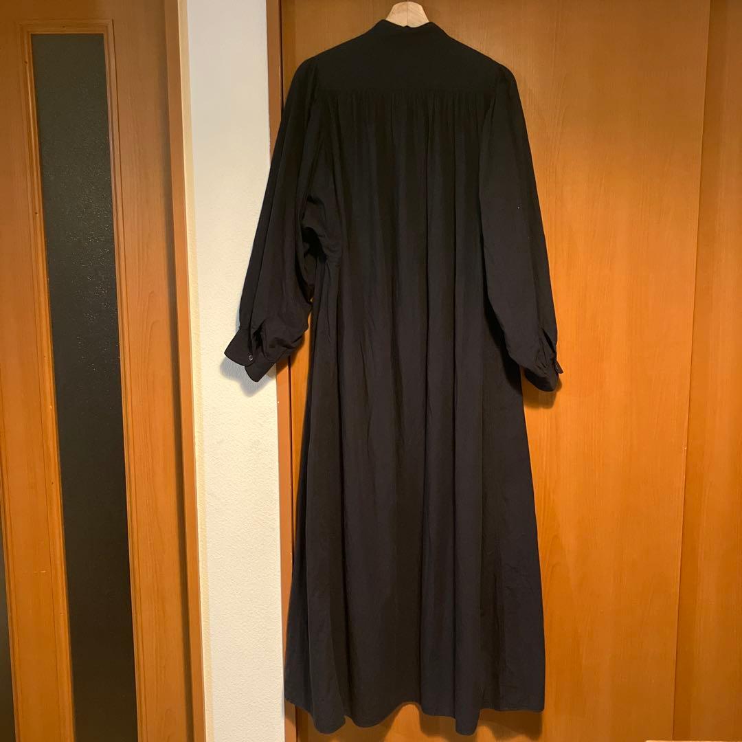 TEN × RON HERMAN カフタンドレス　ブラック　長袖ワンピース