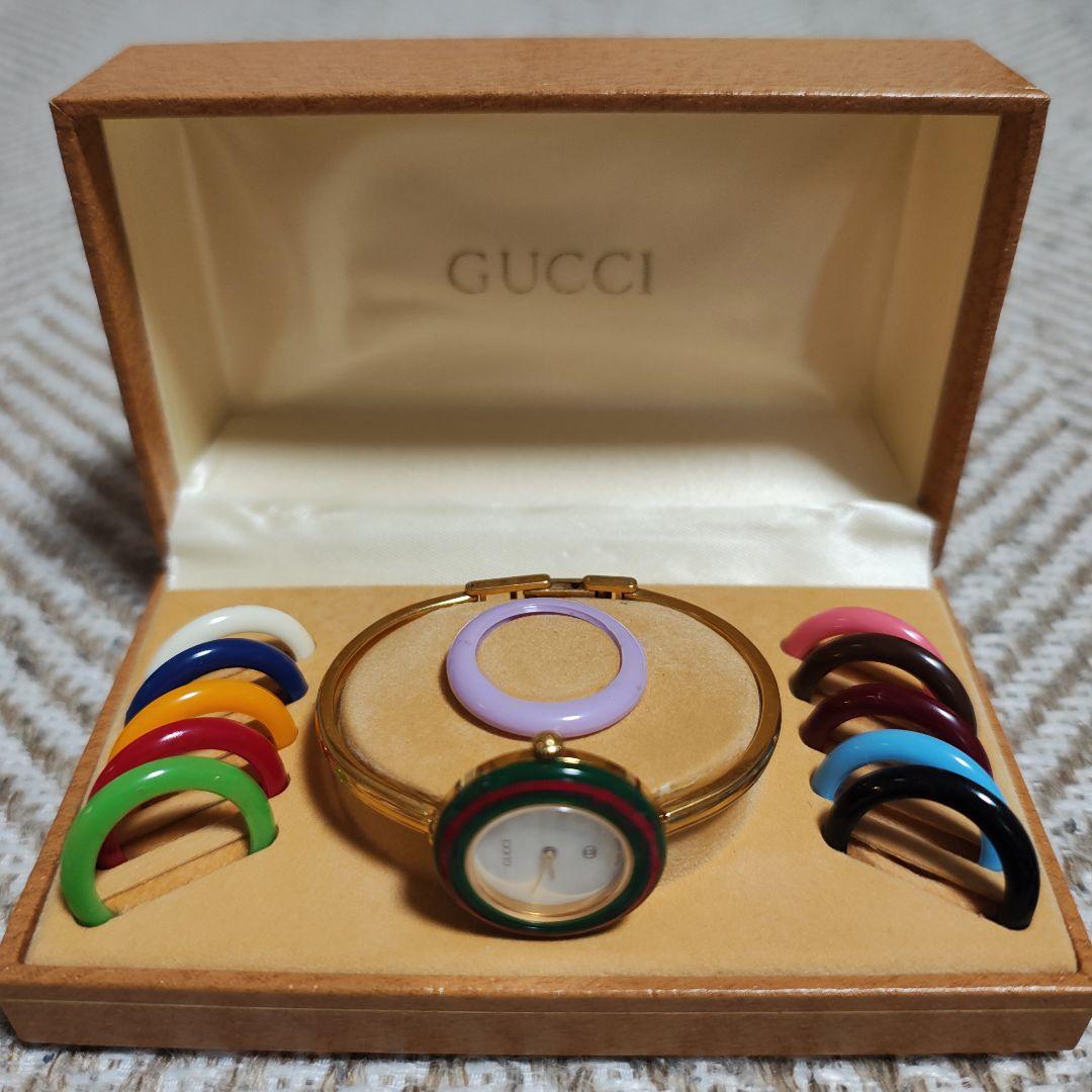 GUCCI 腕時計(クォーツ) 交換用ベゼルリング、別売ゴールドリング付