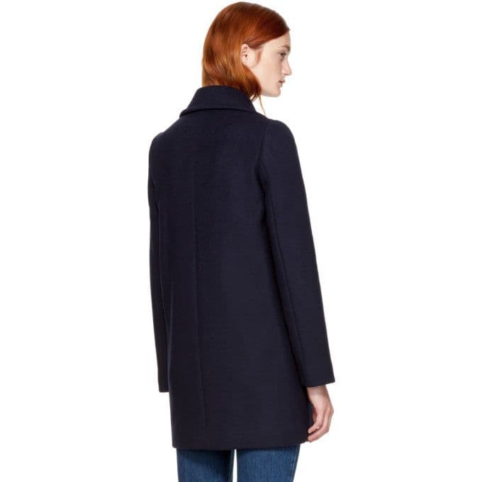 ★美品★ステラマッカートニー チェスターコート コクーン グレー 38 メルトン