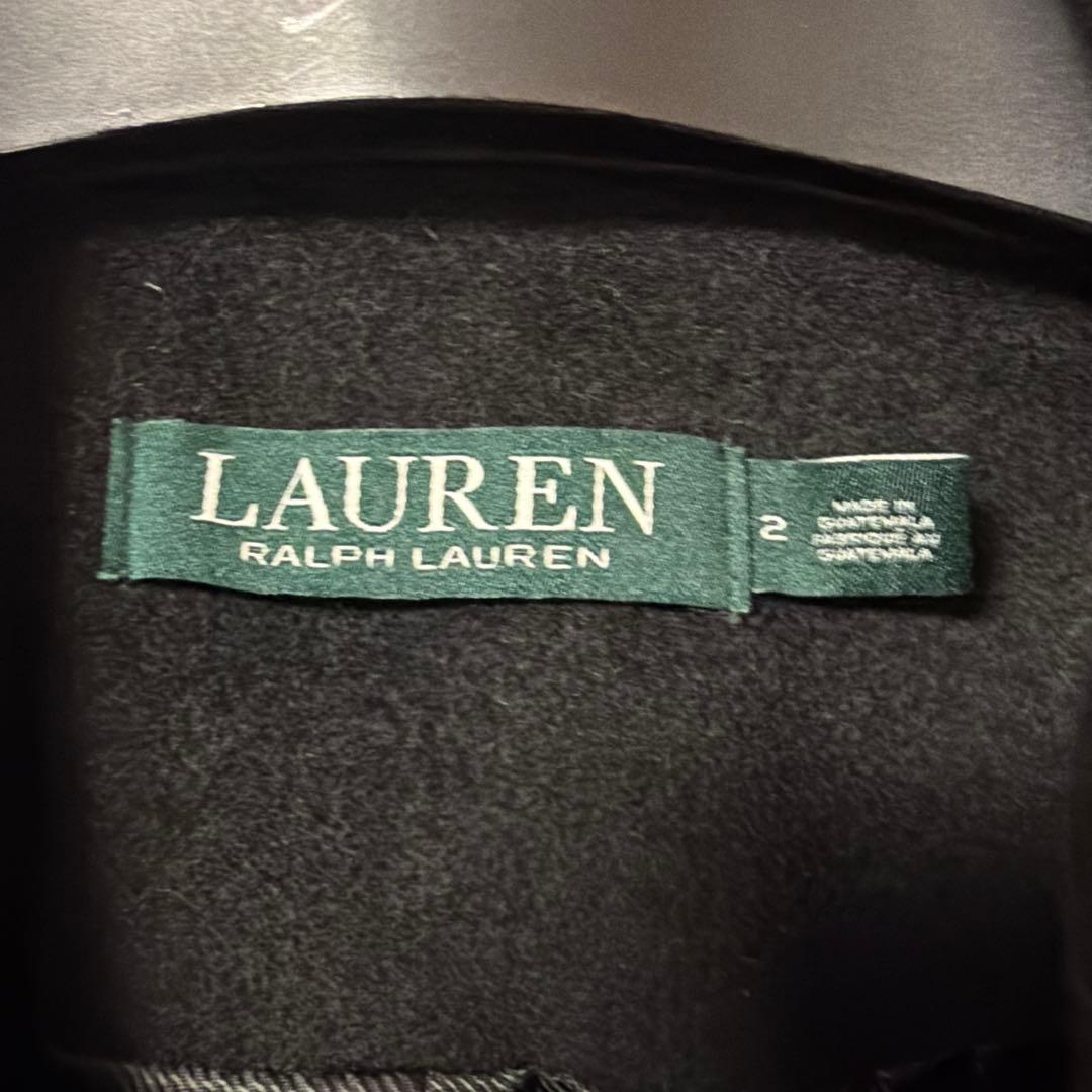 【新品未使用】LAUREN RALPH LAUREN ブラック ロングコート