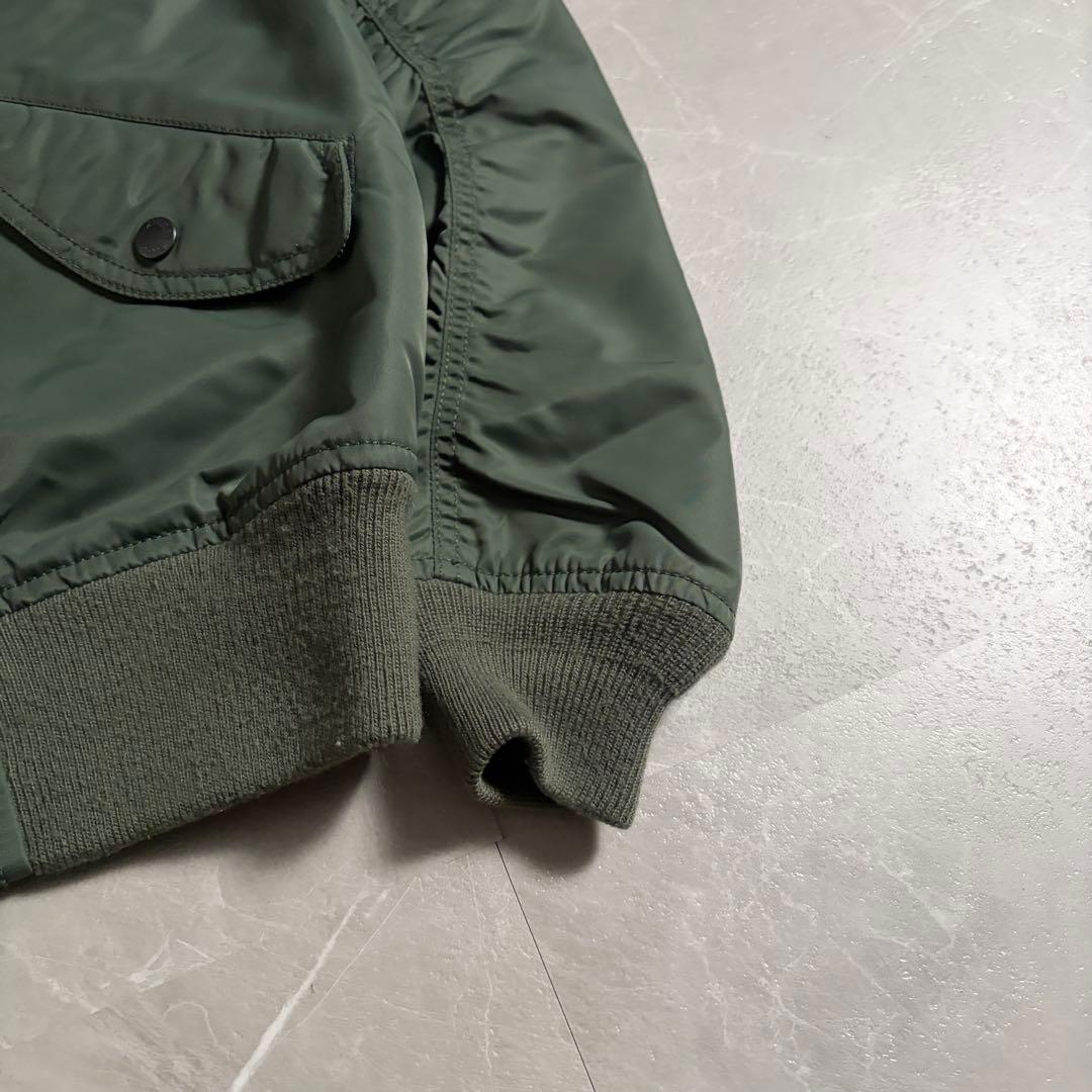 AVIREX L-2B フライトジャケット　アーチロゴ　Lサイズ　カーキ