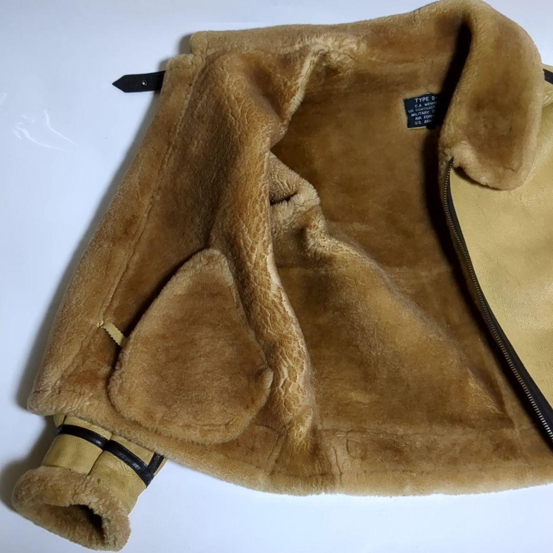 ✨ムートンジャケット✨B-3 Lサイズ first avenue ベージュ