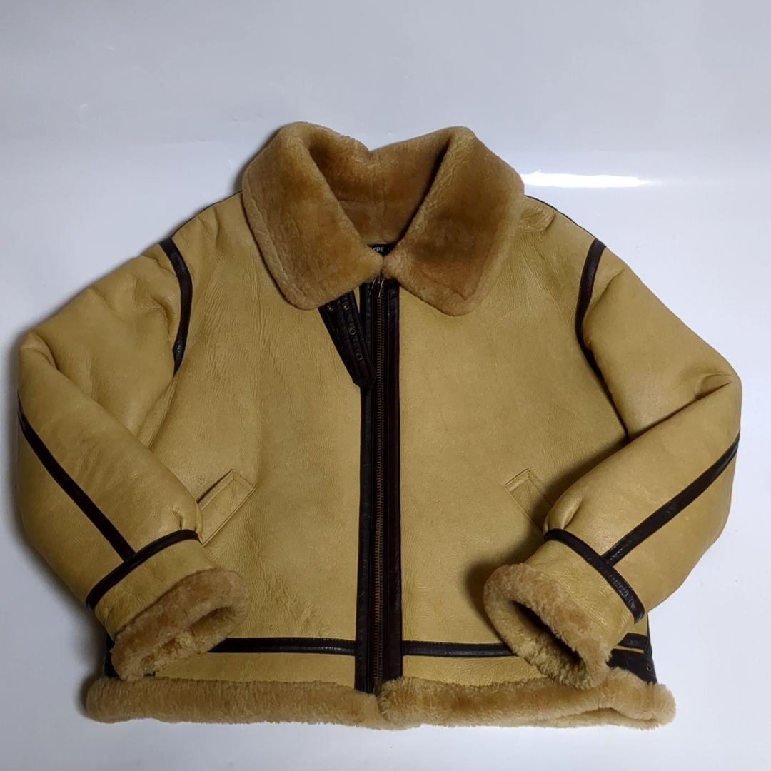 ✨ムートンジャケット✨B-3 Lサイズ first avenue ベージュ
