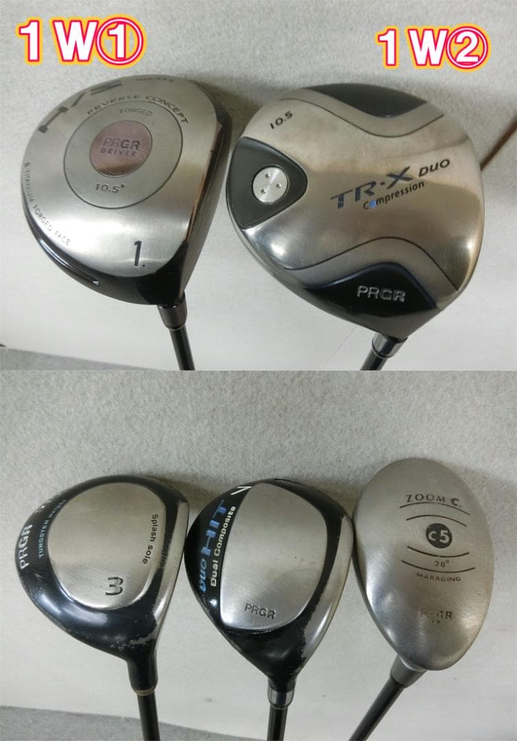 b719 初心者歓迎 プロギア 等メンズゴルフ１３本セット※Ｄｒ２本入り