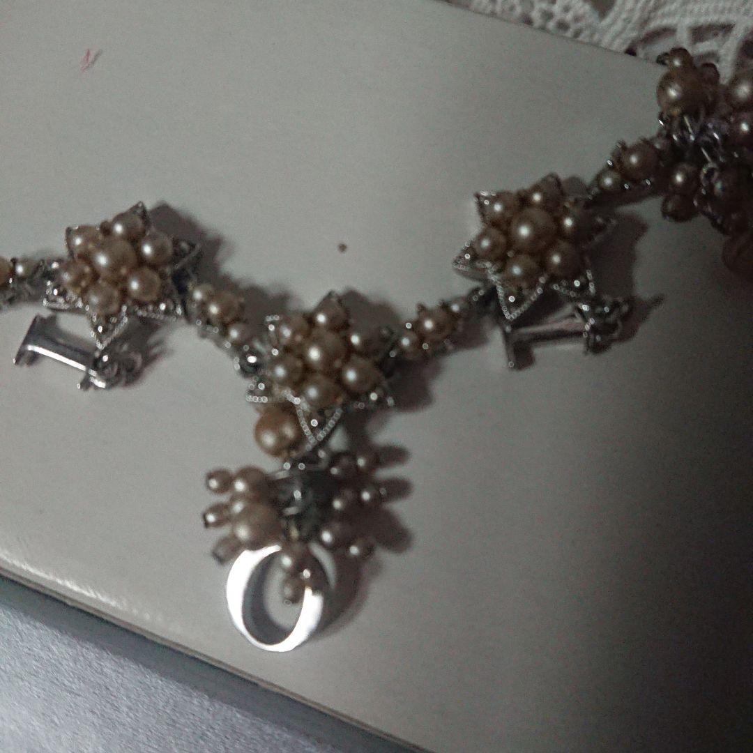 ディオールロゴ パールネックレス 難あり