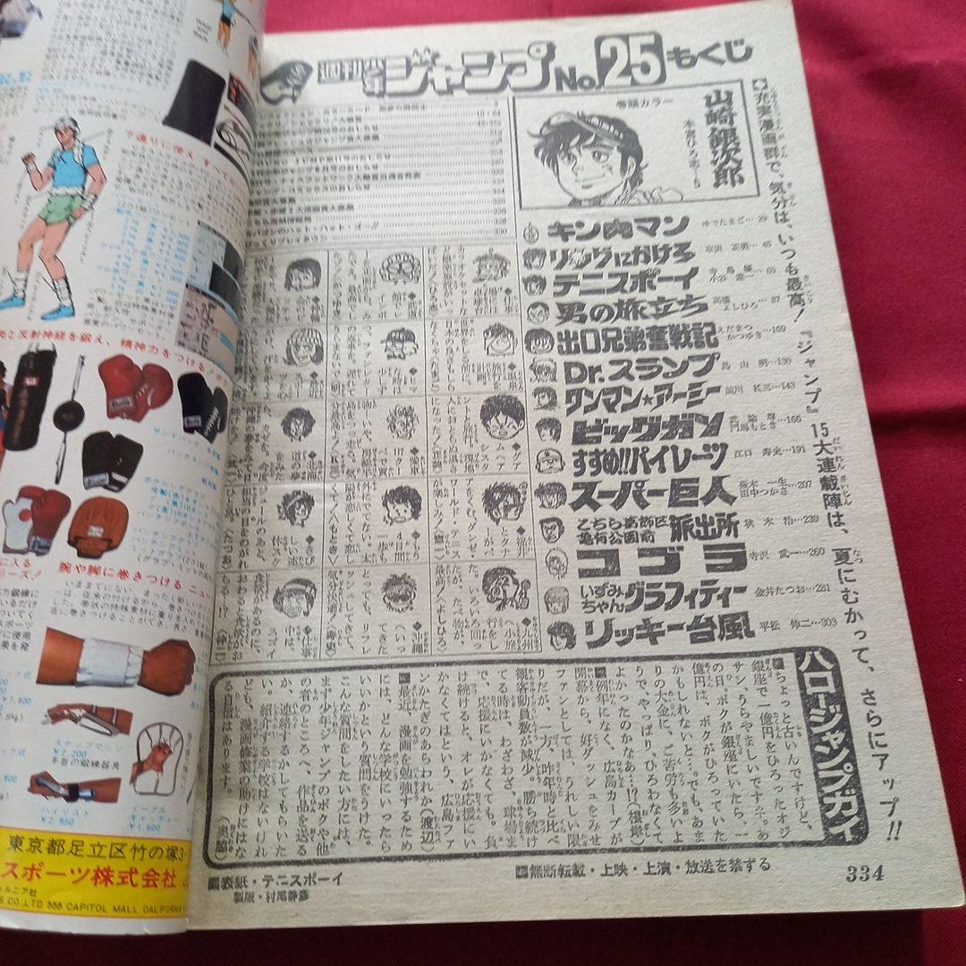 【当時物美品】週刊 少年 ジャンプ 1980年25号 漫画 アニメ