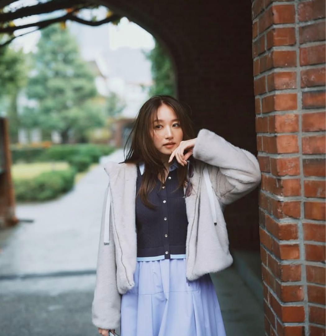 25aw JUSGLITTY ダブルジップファーパーカー　サイズ1