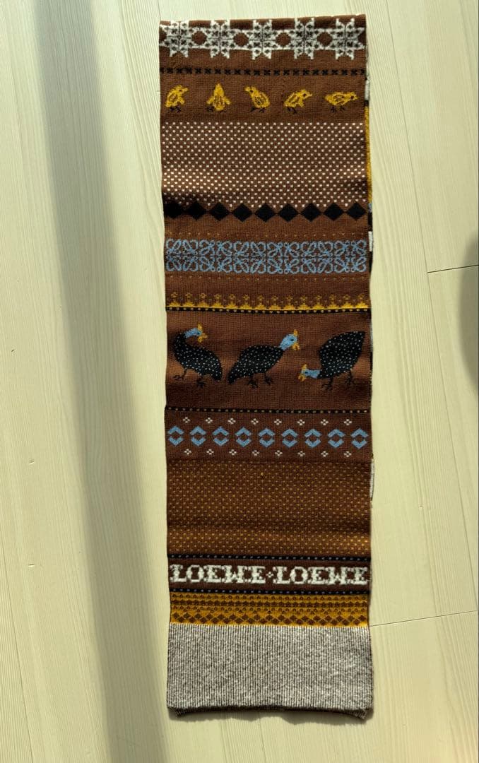 ロエベ　マフラー　マルチカラー