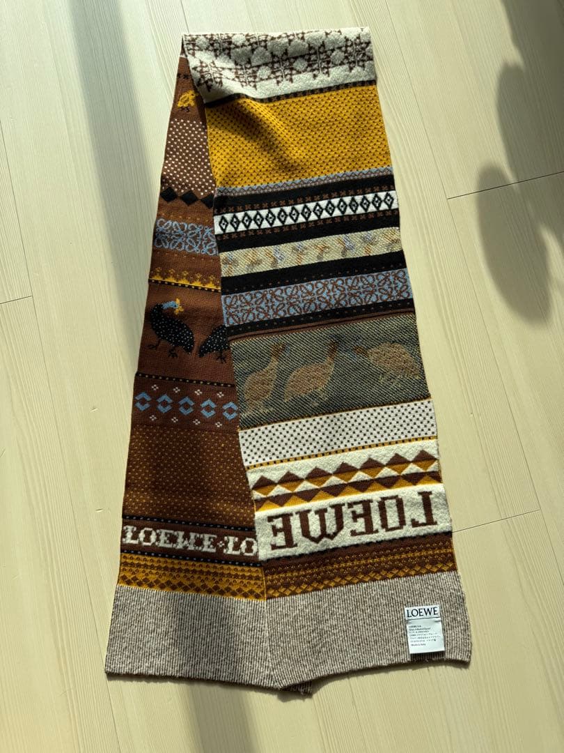 ロエベ　マフラー　マルチカラー