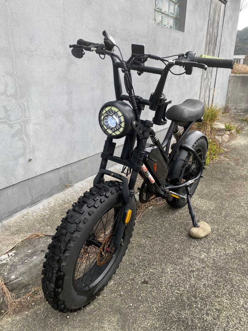 電動アシスト自転車 ファットタイヤ ブラック 「PAIMINN」 不動車