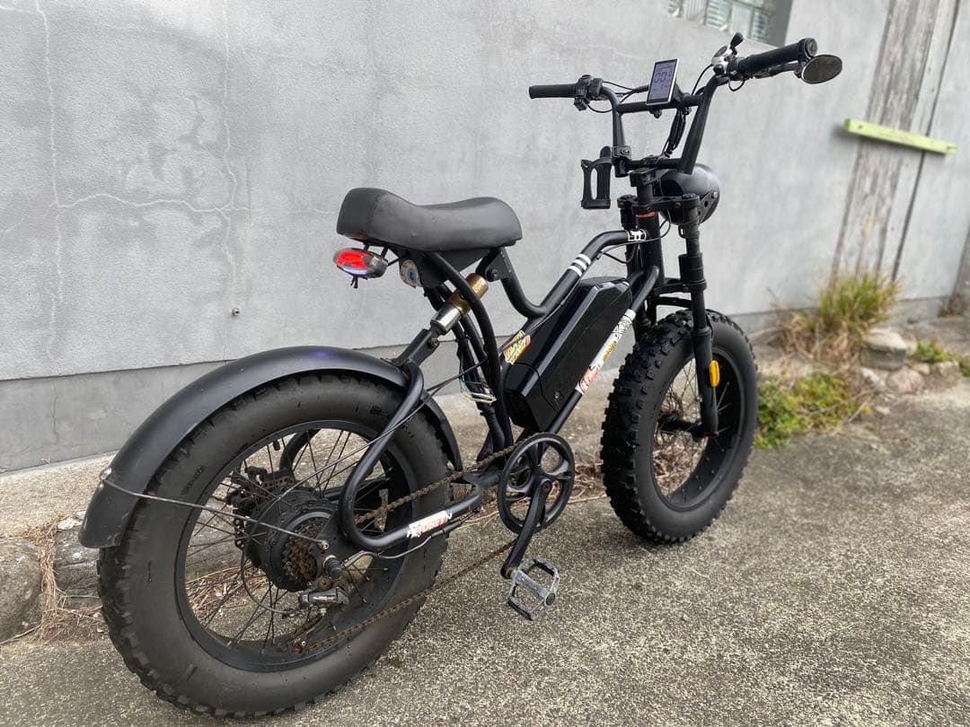 電動アシスト自転車 ファットタイヤ ブラック 「PAIMINN」 不動車