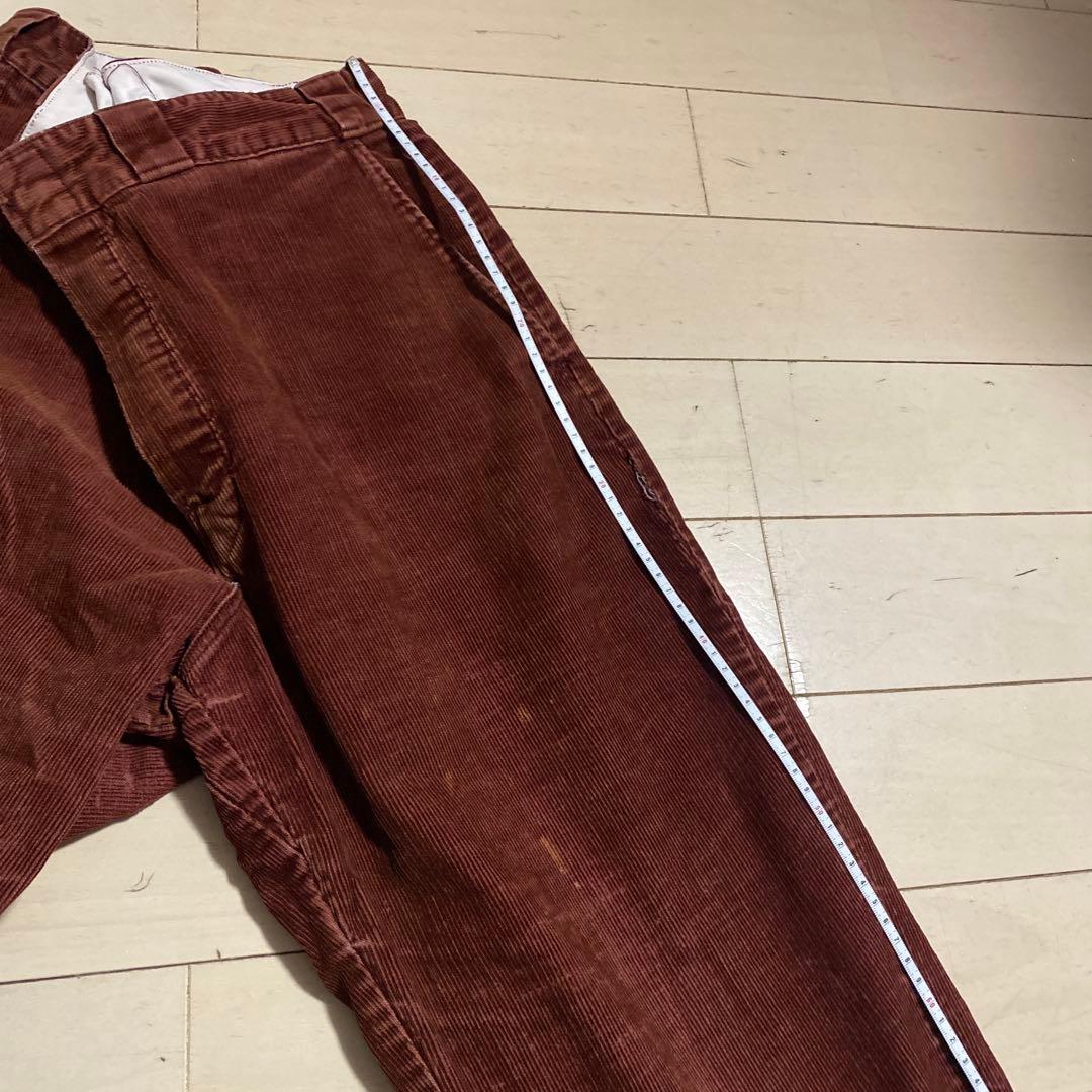 j*3様 dickies アルミジップ　 ボルドー　コーデュロイ パンツ　〜80