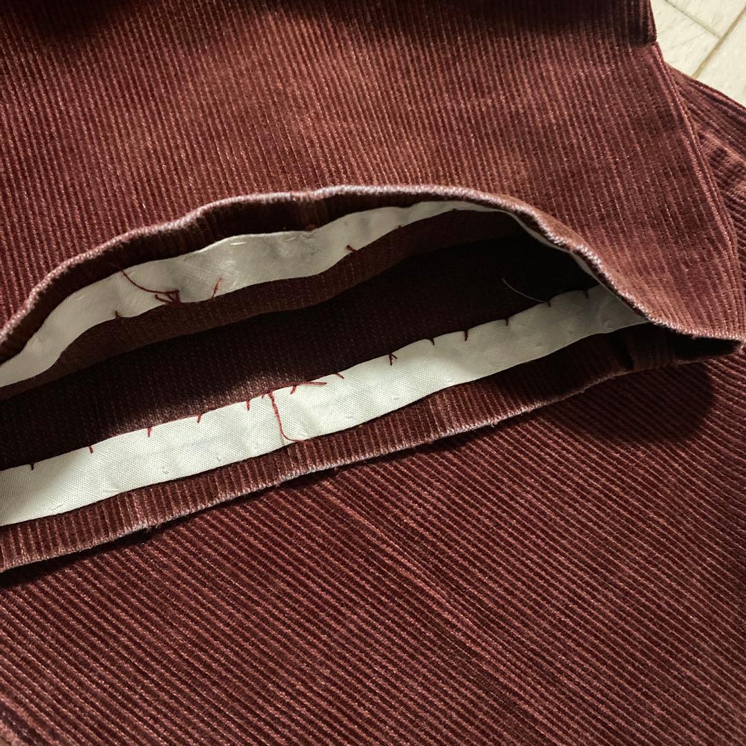 j*3様 dickies アルミジップ　 ボルドー　コーデュロイ パンツ　〜80