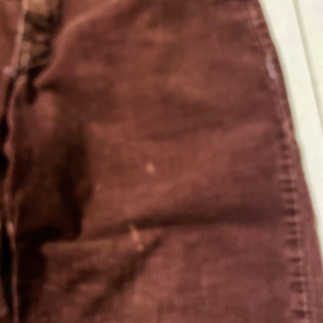 j*3様 dickies アルミジップ　 ボルドー　コーデュロイ パンツ　〜80