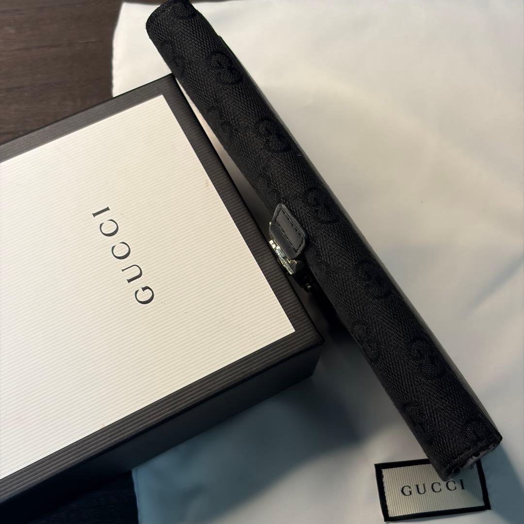 【箱・袋付き】GUCCI グッチ ジャッキー 長財布 シマ