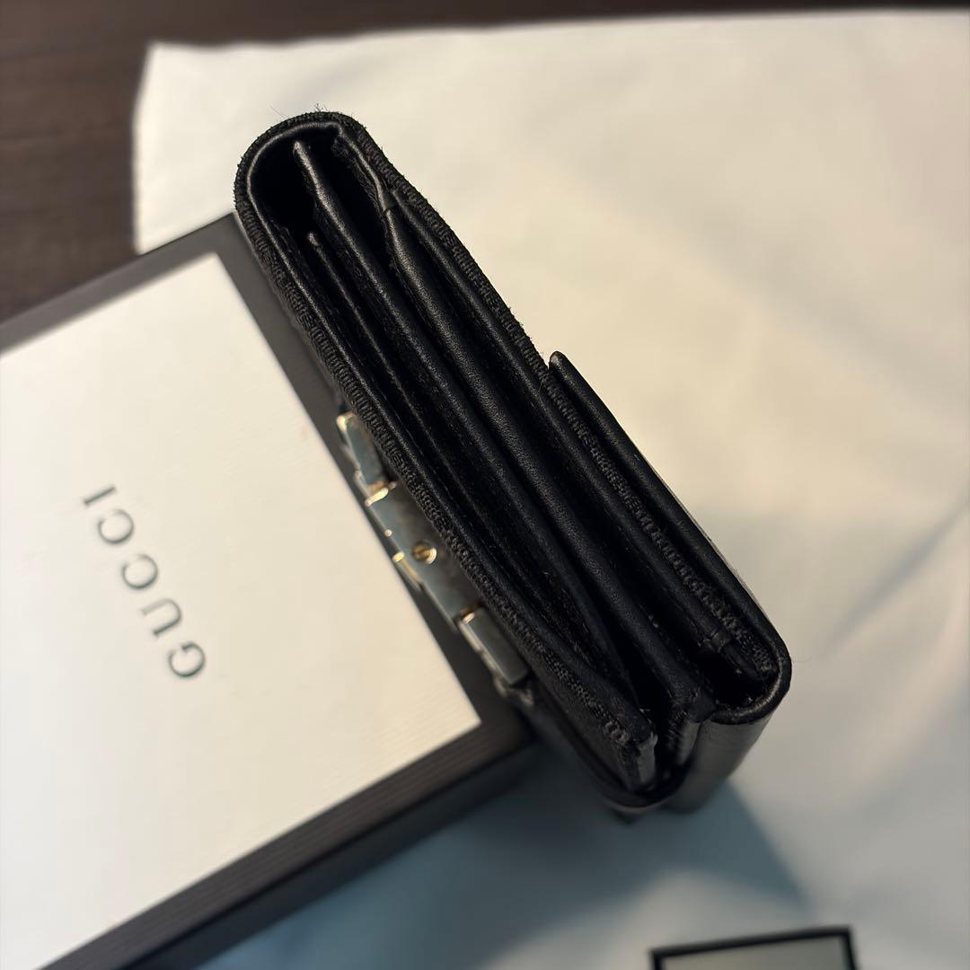 【箱・袋付き】GUCCI グッチ ジャッキー 長財布 シマ