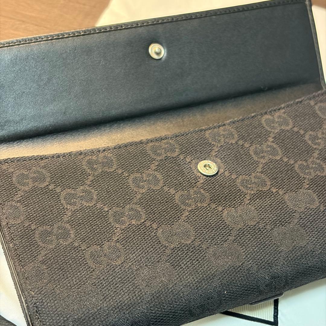 【箱・袋付き】GUCCI グッチ ジャッキー 長財布 シマ